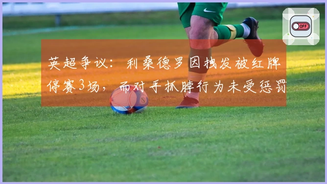 英超争议：利桑德罗因拽发被红牌停赛3场，而对手抓脖行为未受惩罚